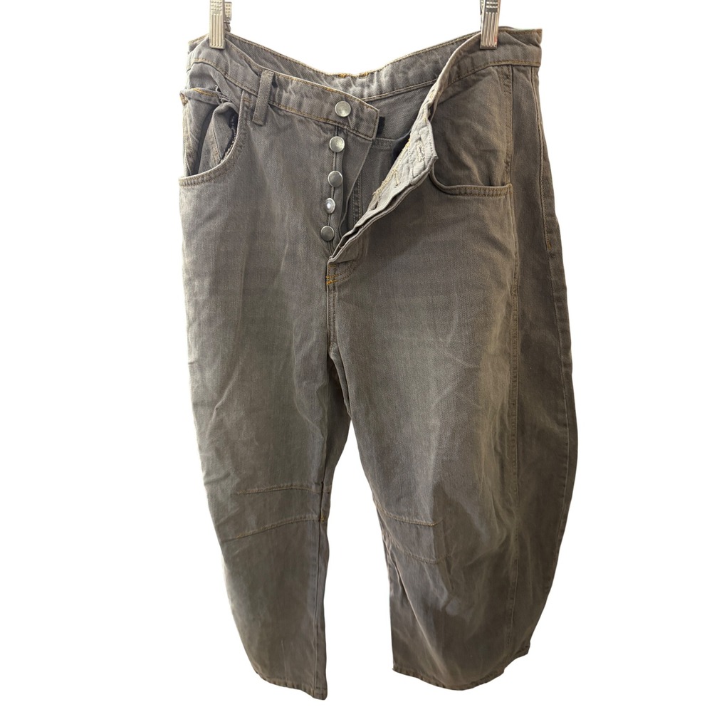 Free People Good Luck Barrel Jeans Women 34 sample *READ description*